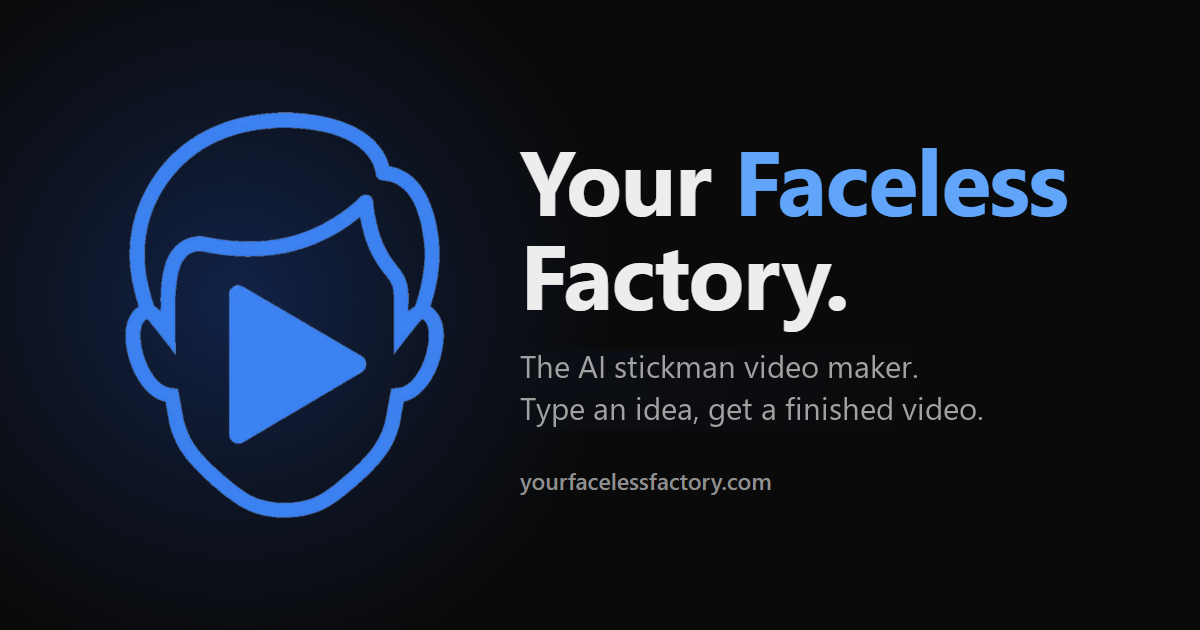 How the AI stickman video maker works — YourFacelessFactory